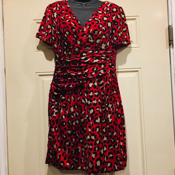 ❤️ MOSCHINO ❤️ LUXURY STYLISH LEOPARD PRINT DRESS . - Picture 1 of 7